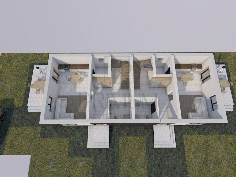 Duplex cu 4 camere cu Canalizare în Utvin