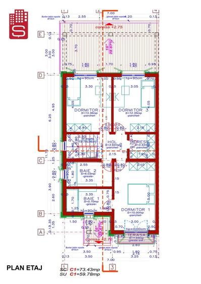Duplex cu 5 camere cu Canalizare în Aradului
