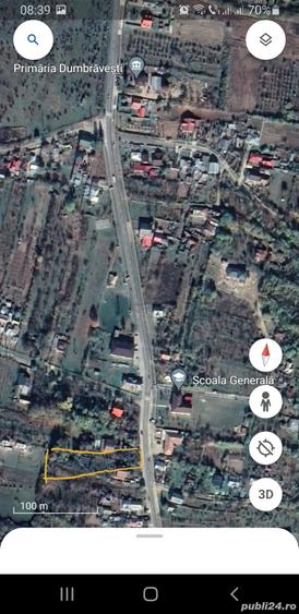 Teren de 2079 mp, în Dumbrăvești
