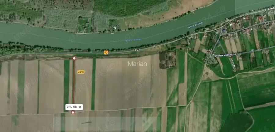 Vand Teren extravilan 17.000 mp de vanzare - iesire la Delta Dunarii Sat Partizani, jud.Tulcea