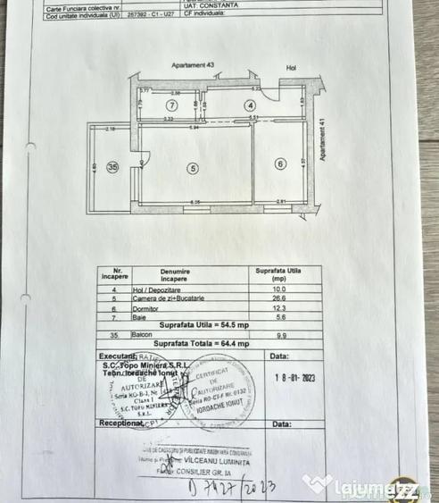 Apartament cu 2 camere decomandat în Boreal