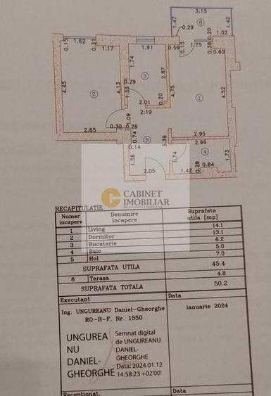 Apartament cu 2 camere decomandat în Lujerului