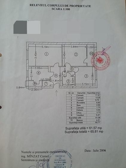 Apartament cu 3 camere decomandat în Drumul Taberei