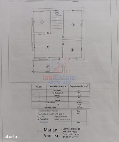 Casă cu 5 camere decomandat cu Teren 300 Mp în Ciurea