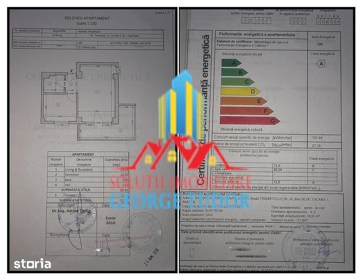 Apartament cu 2 camere semidecomandat în Roșu