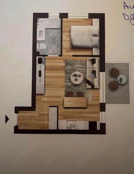 Apartament cu 2 camere decomandat în Central