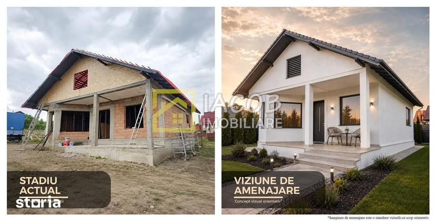 Casă cu 3 camere cu Teren 400 Mp în Bistrița Lac