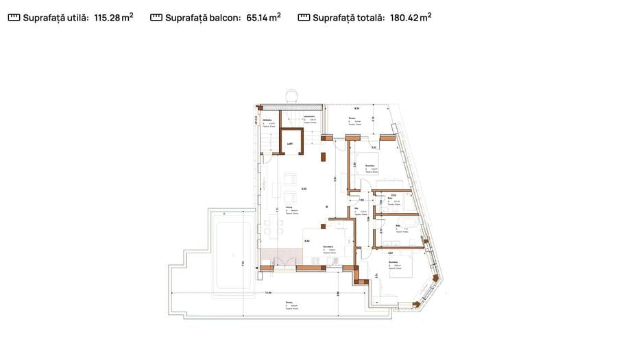 Apartament cu 3 camere decomandat în Timpuri Noi
