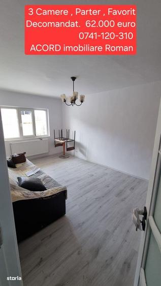 Apartament cu 3 camere decomandat în Central