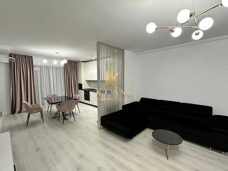 Apartament cu 2 camere semidecomandat, mobilat în Pipera