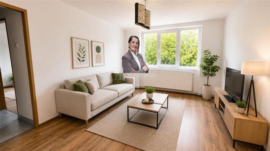 Apartament cu 2 camere semidecomandat, mobilat în Moroasa 2