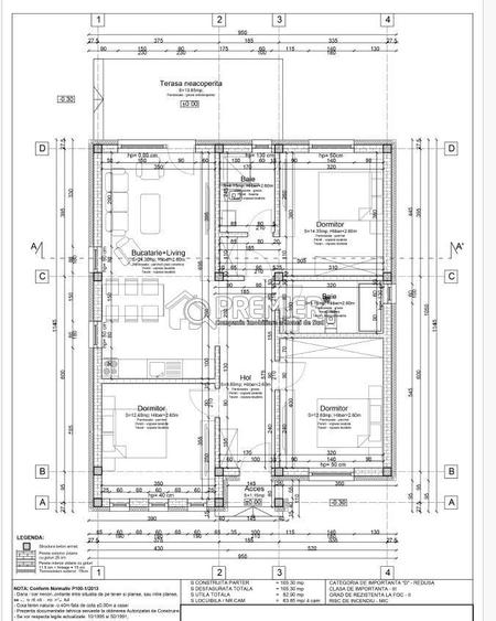Casa 4 camere - 82,9 mp utili + 13,85 mp terasa - Vidra - Berceni - - 5