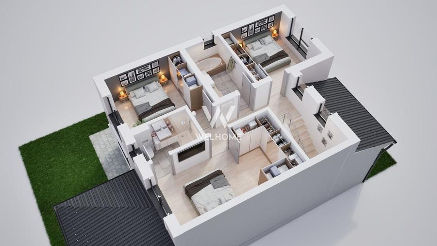 Duplex cu 5 camere cu Canalizare în Șura Mică