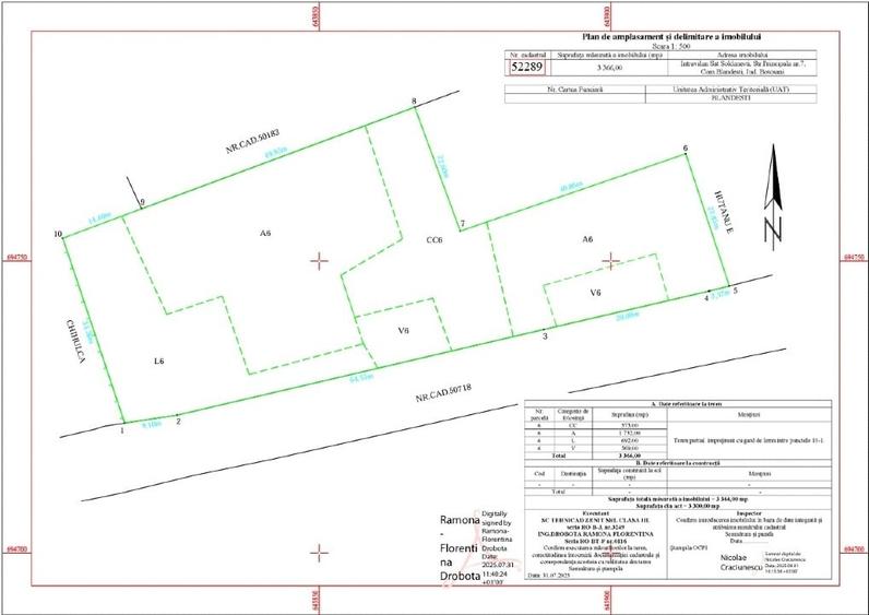 Teren agricol intravilan de 3300 mp, în Șoldănești