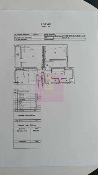 Apartament cu 3 camere semidecomandat în Lacul Tei