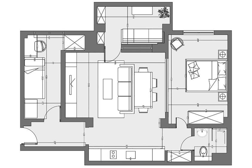 Apartament cu 2 camere semidecomandat, mobilat în P-ța Romană