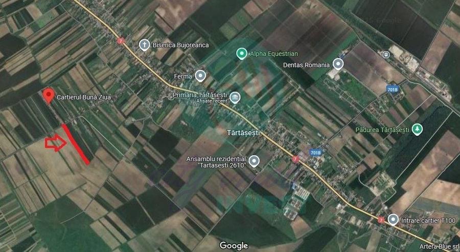 Teren Construcții intravilan de 9923 mp, în Tărtășești