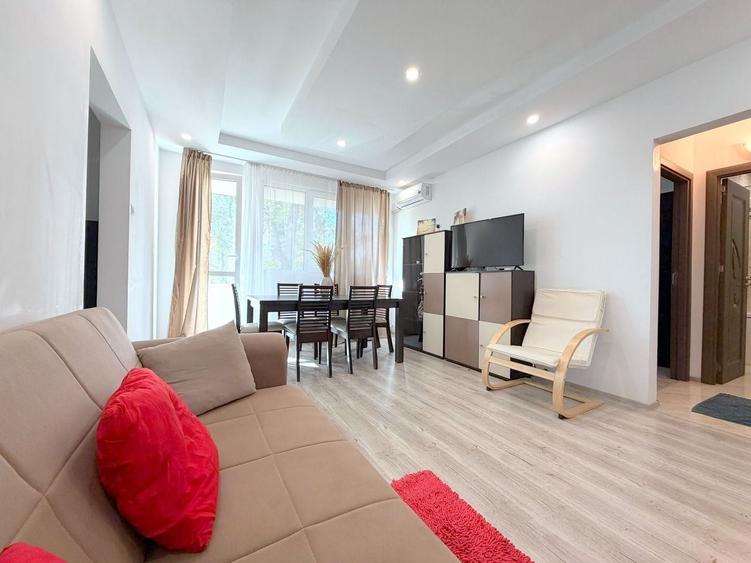 Apartament cu 2 camere semidecomandat, mobilat în Domenii