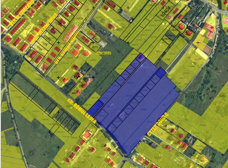 Teren Construcții intravilan de 735 mp, în Borhanci