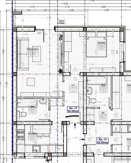 Apartament cu 2 camere decomandat, mobilat în Calea Urseni