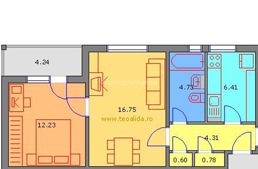 Ocazie zona Podu Ros Apartament 2 camere Fara Risc