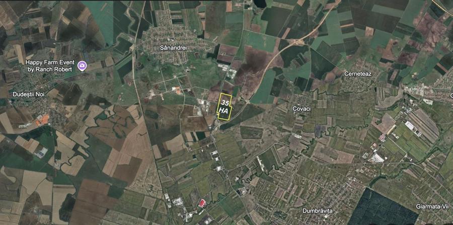 Teren Construcții extravilan de 350000 mp, în Sânandrei