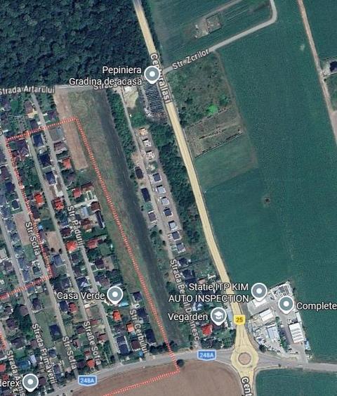 Teren Construcții intravilan de 560 mp, în Miroslava