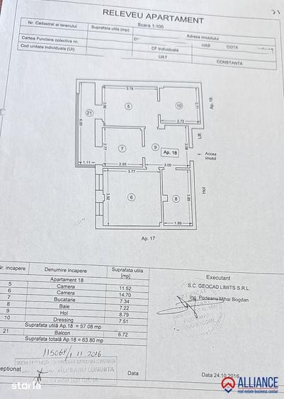 Apartament cu 3 camere în Energia