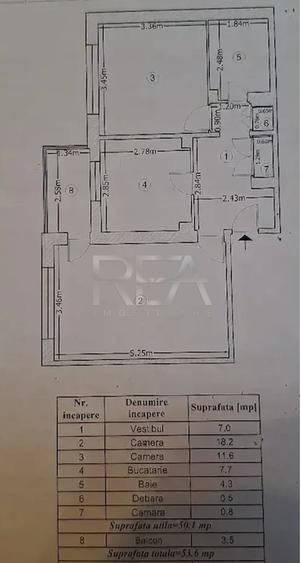 Apartament cu 2 camere decomandat în Aviației