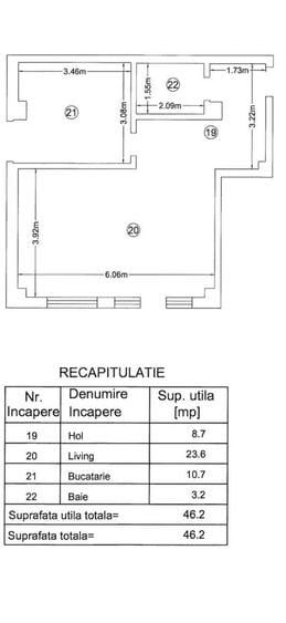 Spațiu comercial, de 46 mp, în Central