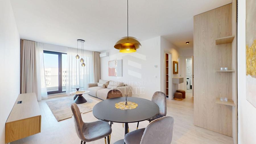 Apartament cu 2 camere decomandat, mobilat în Băneasa