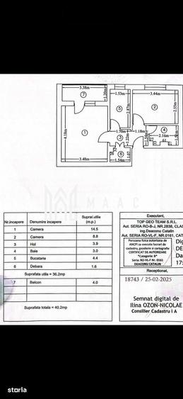Apartament 2 camere decomandat | Ostroveni, Valcea | 37,6 mp, etaj 1 - 1