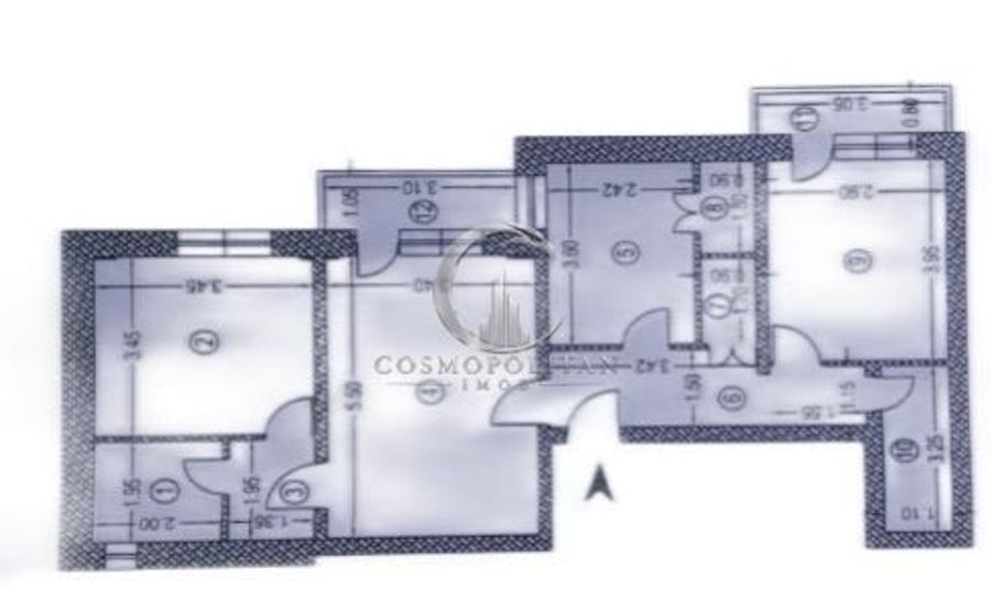 Apartament cu 3 camere în Unirii Sud