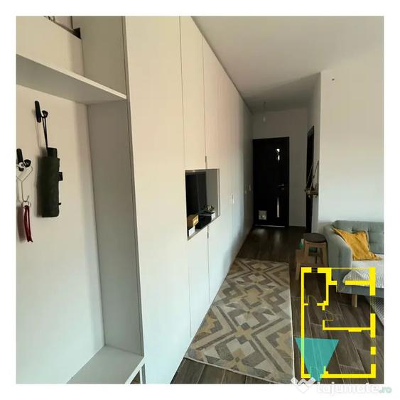 Apartament cu 2 camere semidecomandat, mobilat în Nord