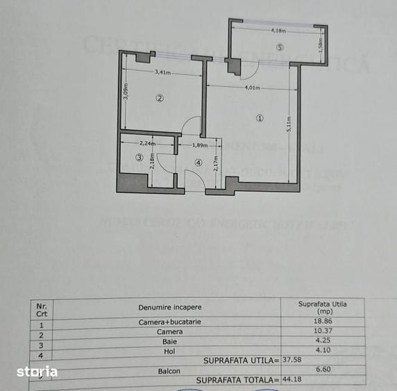 Apartament cu 2 camere, mobilat în Chiajna