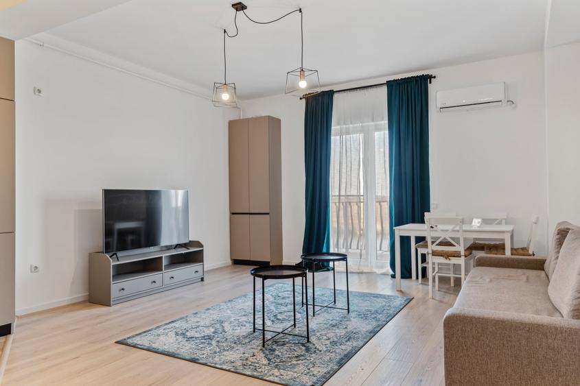 Apartament cu 2 camere semidecomandat, mobilat în Ștefăneștii de Jos