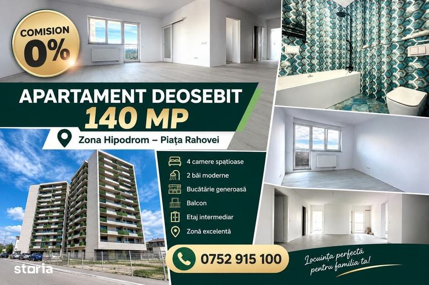 Apartament cu 4 camere în Hipodrom 3
