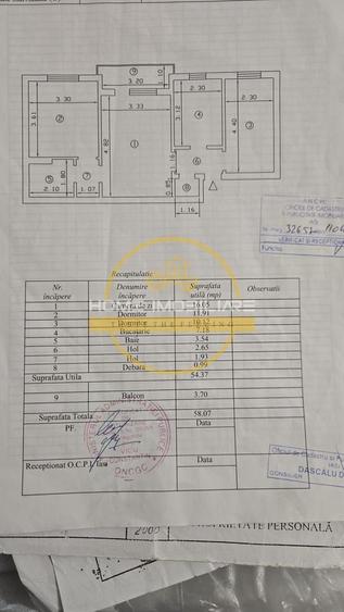 Apartament 3 camere 58mp in zona Tatarasi - 15