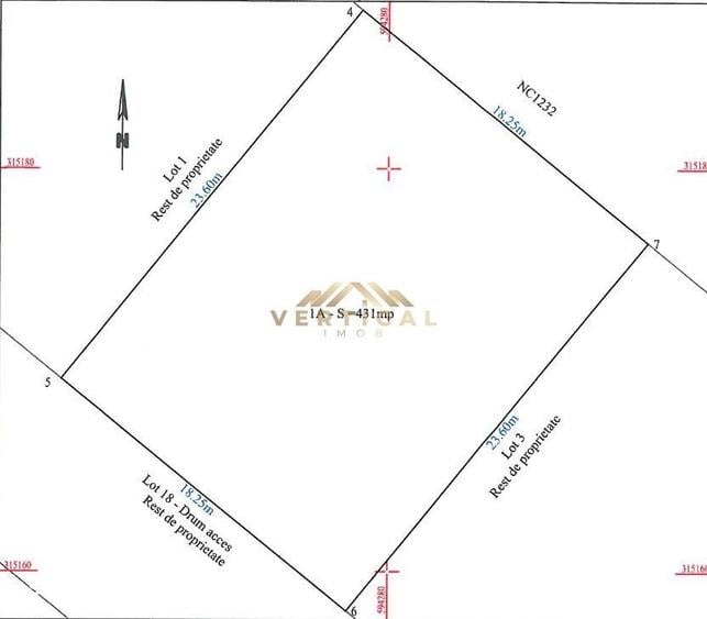 Teren intravilan 430 mp | Direct la asfalt | Str. Codrului, Berceni - 1