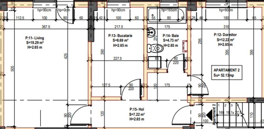 Apartament cu 2 camere decomandat în Bragadiru