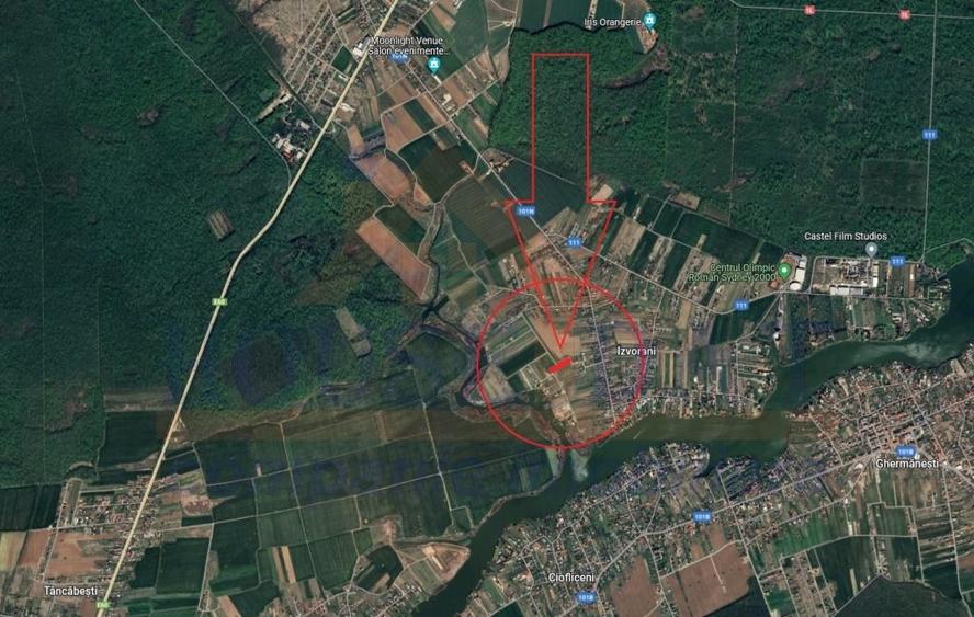 Teren agricol intravilan de 2495 mp, în Izvorani