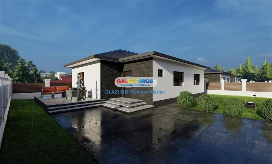 Casă individuală cu 4 camere cu Teren 420 Mp în Clinceni