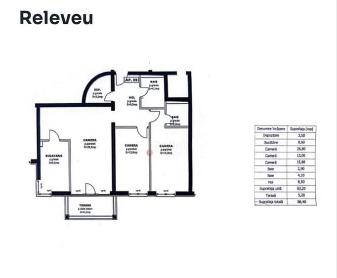 Apartament cu 3 camere decomandat în Avantgarden