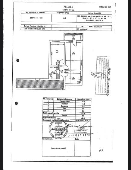 Apartament cu 2 camere în Central