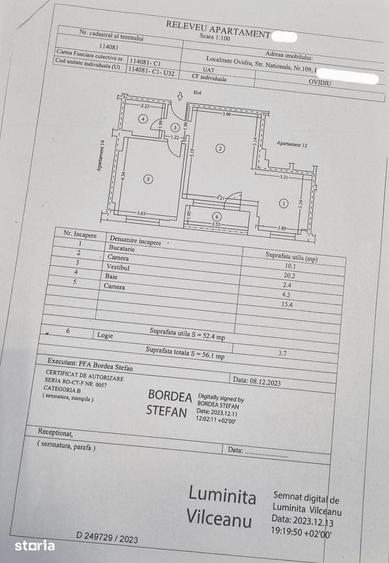 Apartament cu 2 camere în Central