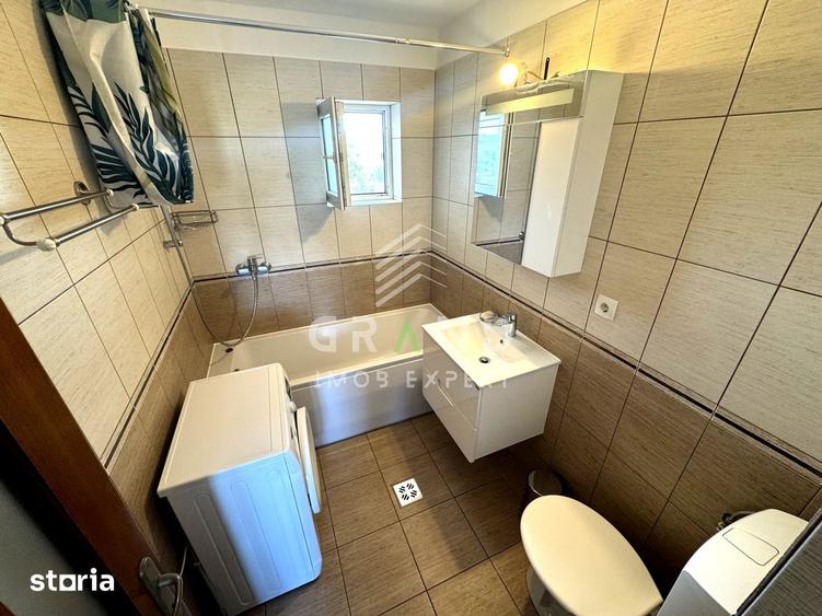 Apartament cu 2 camere semidecomandat, mobilat în Apahida