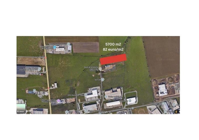 Teren Construcții intravilan de 5700 mp, în Industrial Vest