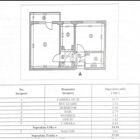 Apartament cu 2 camere decomandat în Vitan