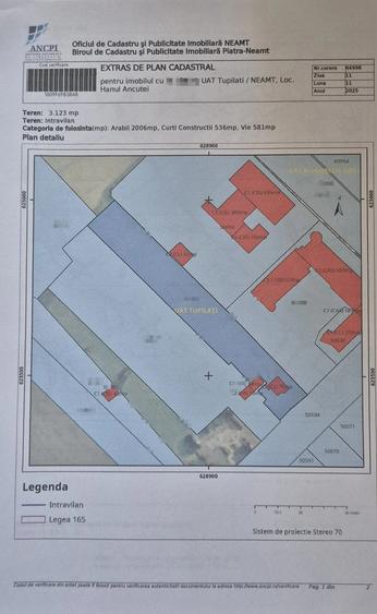 Teren de 3123 mp, în Hanul Ancuței