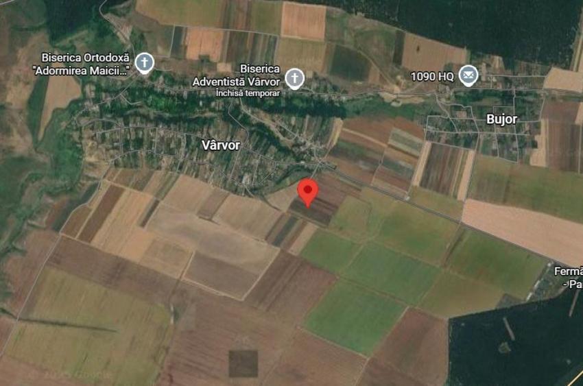 Teren de 3000 mp, în Vârvor